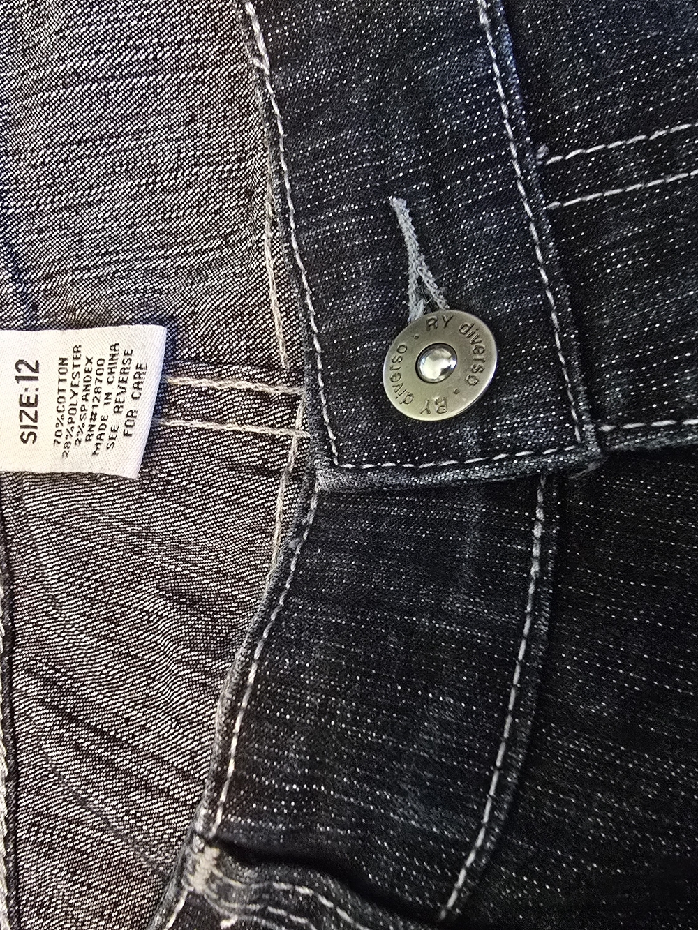 Women’s Dark Indigo Boot Cut Jeans with Embroidered Pocket - Picture 2 of 5